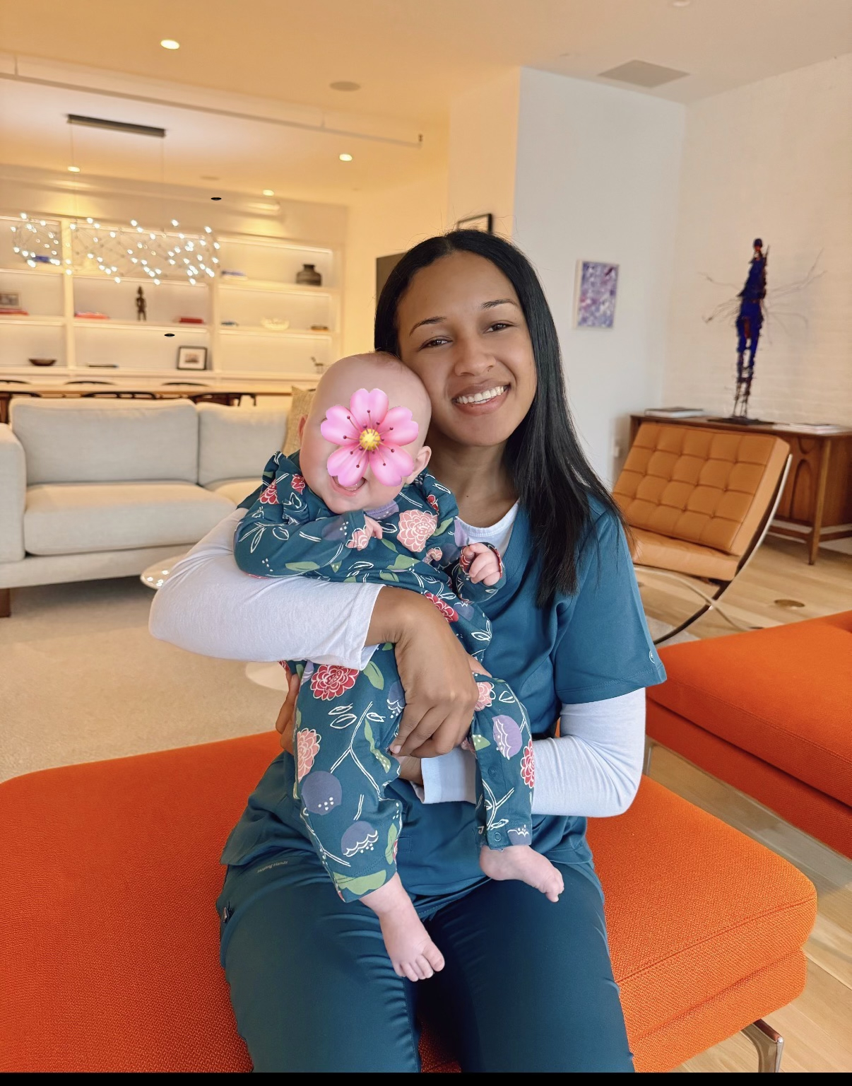 Peterlyn with a happy baby
